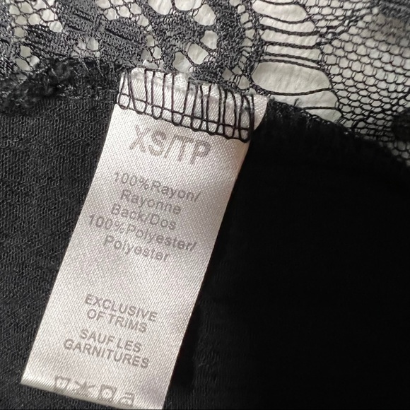 Ardene - Black Lace Button Up Tank Top (SIZE XS) - Picture 5 of 5